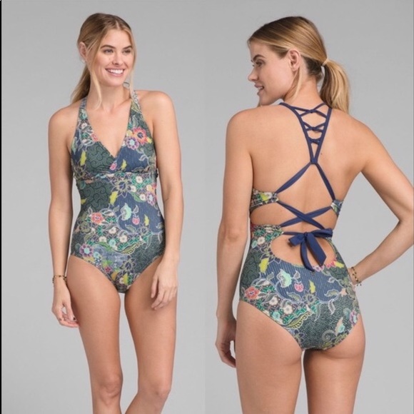 Prana Other - PrAna Atalia racerback swimsuit Anchor Kona, XS NWOT